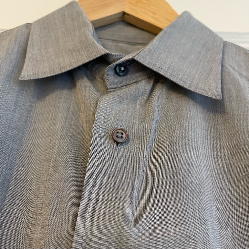 John Varvatos - Gray Shirt - size: 15.5